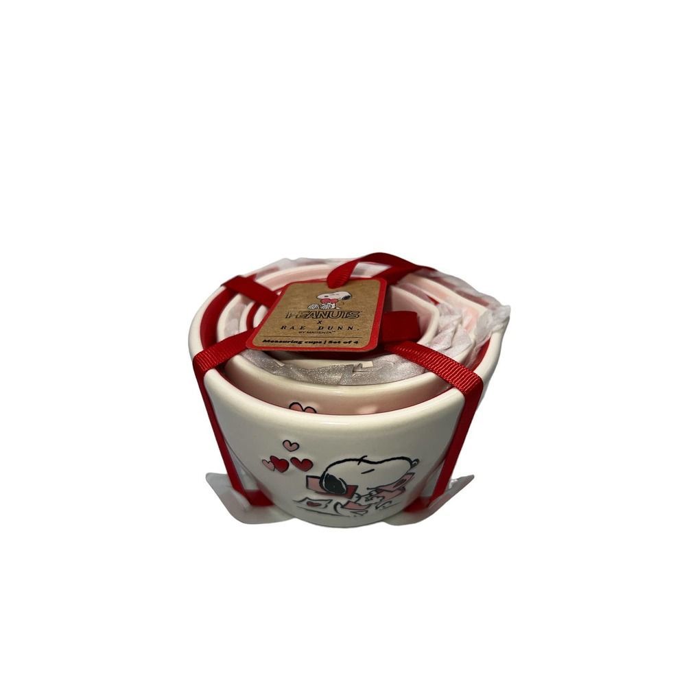 Rae Dunn Peanuts Valentine's Day Measuring Cups Set of 4